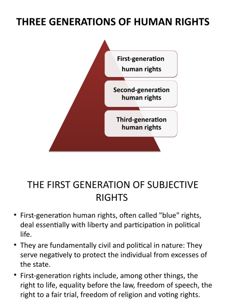 Three Generations of Human Rights | PDF | And Political Rights | Social Science