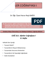 Afetler Coğrafyası 8. Hafta