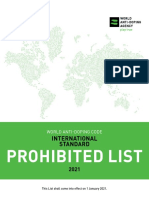 Prohibited List: International Standard