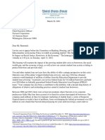 2021.03.29 Letter To Remondi Re Invite To Banking Hearing