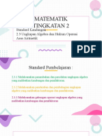 Bab 2.3 Ungkapan Algebra Dan Hukum Operasi Asas Aritmetik