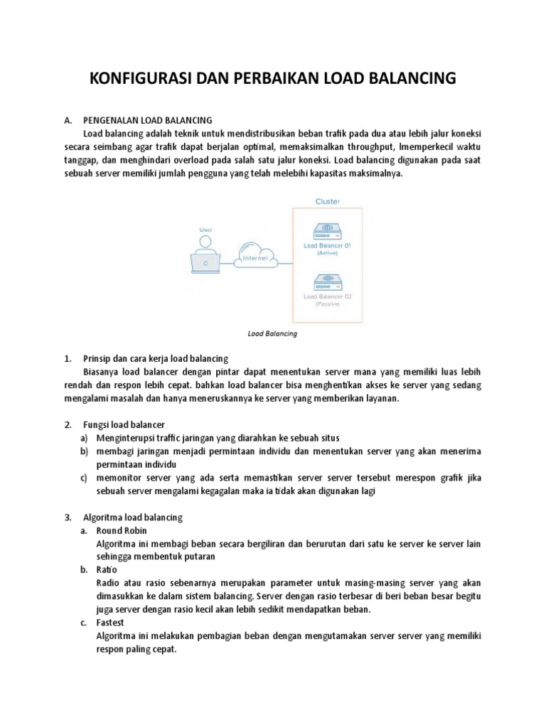 Optimasi dan Konfigurasi Load Balancing | PDF