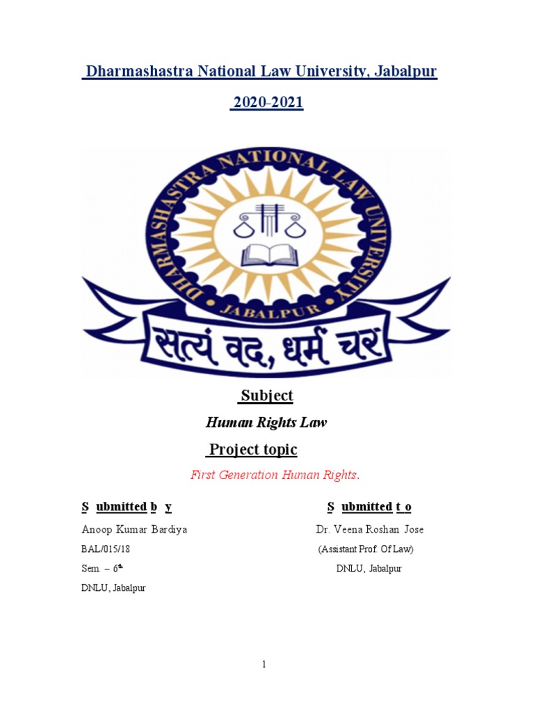 First Generation Human Rights Overview | PDF | Human Rights | Rights