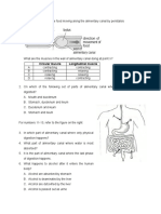 The Diagram Show Some Food Moving Along The Alimentary Canal by Peristalsis