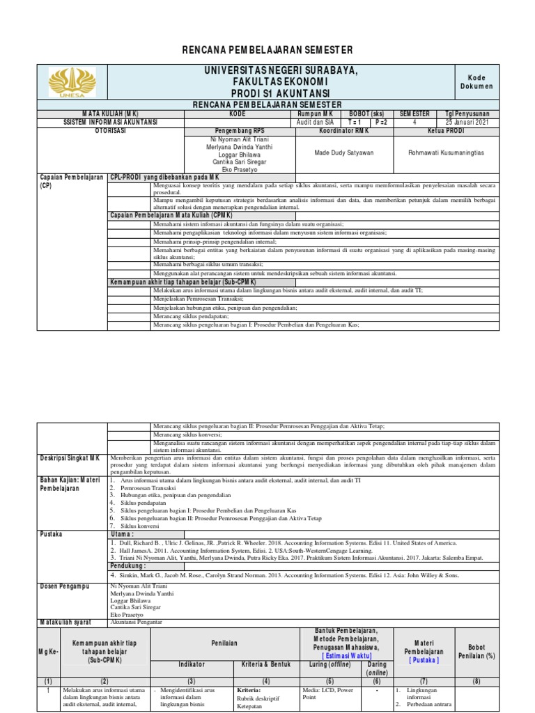 Contoh RPS Berbasis OBE Akuntansi | PDF | Bisnis