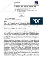 An Exploratory Study of The Language-Learning Style Preferences of Iranian EFL High School Students