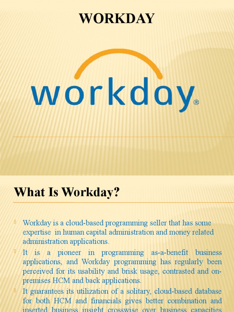 Workday PDF Databases Business Process