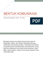 Bentuk Bentuk Komunikasi