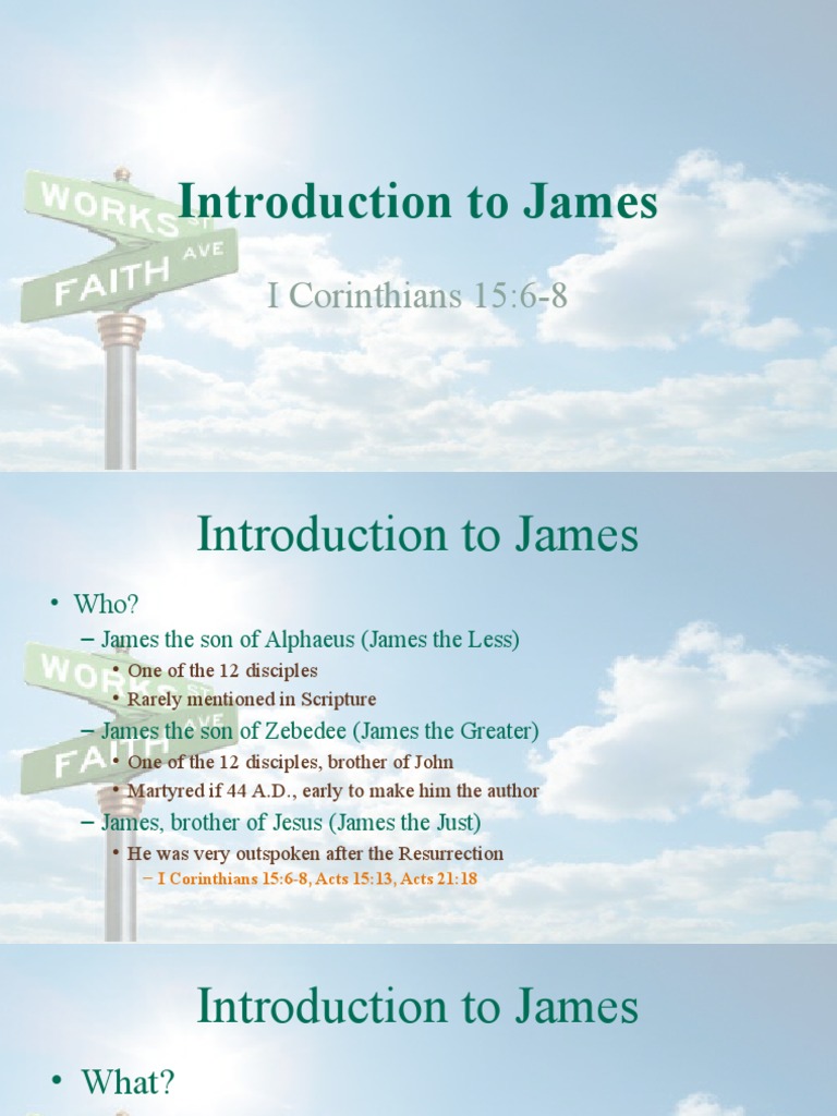 Overview of the Book of James | PDF