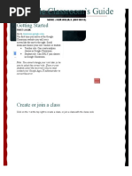Google Classroom's Guide: Getting Started