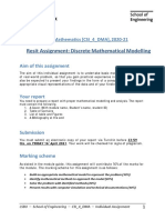 Resit Assignment: Discrete Mathematical Modelling: Discrete Mathematics (CSI - 4 - DMA), 2020 21
