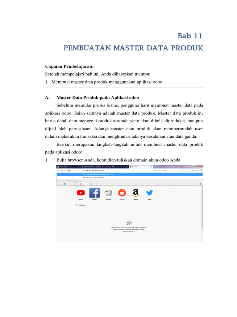 Master Data Produk di Odoo | PDF