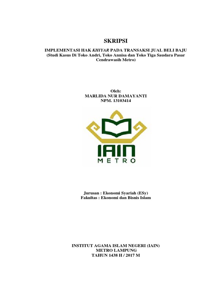 Marlida Nur Damayanti 13103414 Pdf