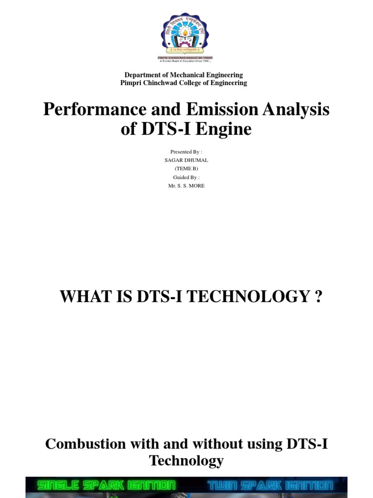 DTS-I Engine Performance & Emission Analysis | PDF | Engines | Fuel ...