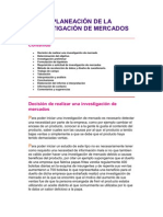 Planeación de La Investigación de Mercados