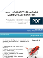 2.1 Conceptos Básicos Finanzas & Matemáticas Financieras 2016 Parte 2