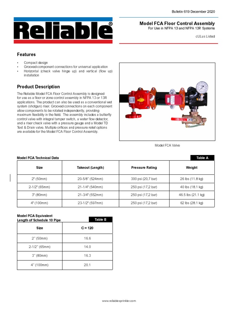 Reliable FCA Floor Control Assembly | PDF | Chemical Engineering ...