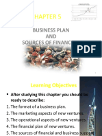 Business Plan and Financing Sources