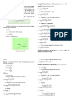 Derivatives: F X) Lim F (H+X) F (X) H