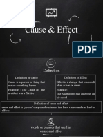 Cause and Effect