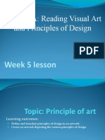 GEC-RVA: Reading Visual Art and Principles of Design: Week 5 Lesson