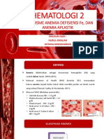 12 Mekanisme Anemia Defisiensi Fe dan Anemia Aplastik