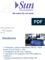 Sun Microsystem: Presented By: Presented To
