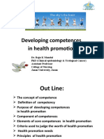 Developing Health Promotion Competences