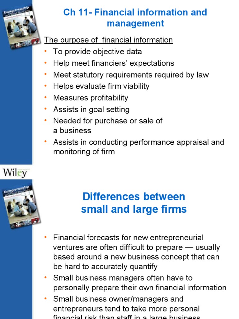 Financial Management for Small Businesses | PDF | Equity (Finance ...