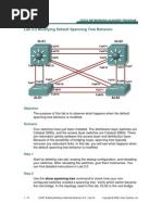 Lab 3-2 Modifying Default Spanning Tree Behavior: Objective