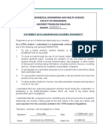 Form3 - Statement of Plagiarism and Academic Dishonesty