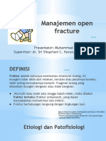 OPEN FRACTURE (TUGAS ORTHO) Fix Baca