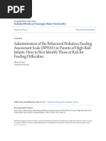 Administration of The Behavioral Pediatrics Feeding Assessment SC