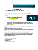 Implementation Plan: Gantt Chart Accountability Assignment-Readings