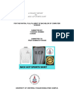UCP Sports Shirt Project Report