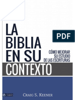 LA BIBLIA EN SU CONTEXTO - Crig Keener - con subrayado Sofi