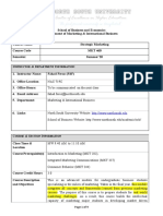 MKT 460 Course Outline