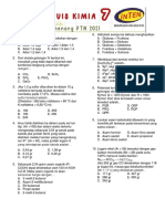 Soal Kuis 7 Kimia Superintensif