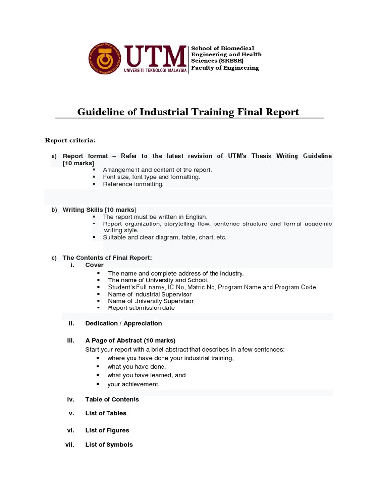 LI Report Guideline | PDF | Thesis | Software