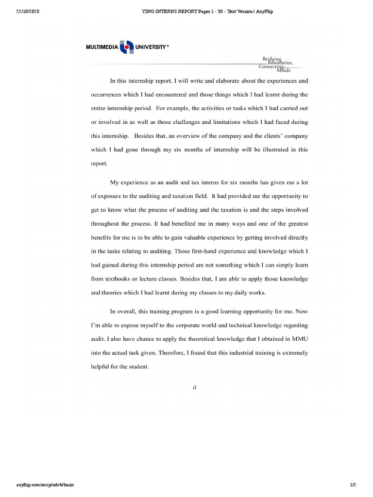 YING Interns Report 2020 | PDF