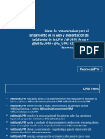 Comunicación presentación editorial UPM Press / @biblioUPM - abril 2021