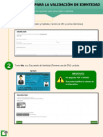 Procedimiento para La Validación de Identidad Remota