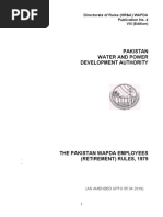 Pakistan Water and Power Development Authority: Directorate of Rules (HR&A) WAPDA Publication No. 4 VIII (Edition)