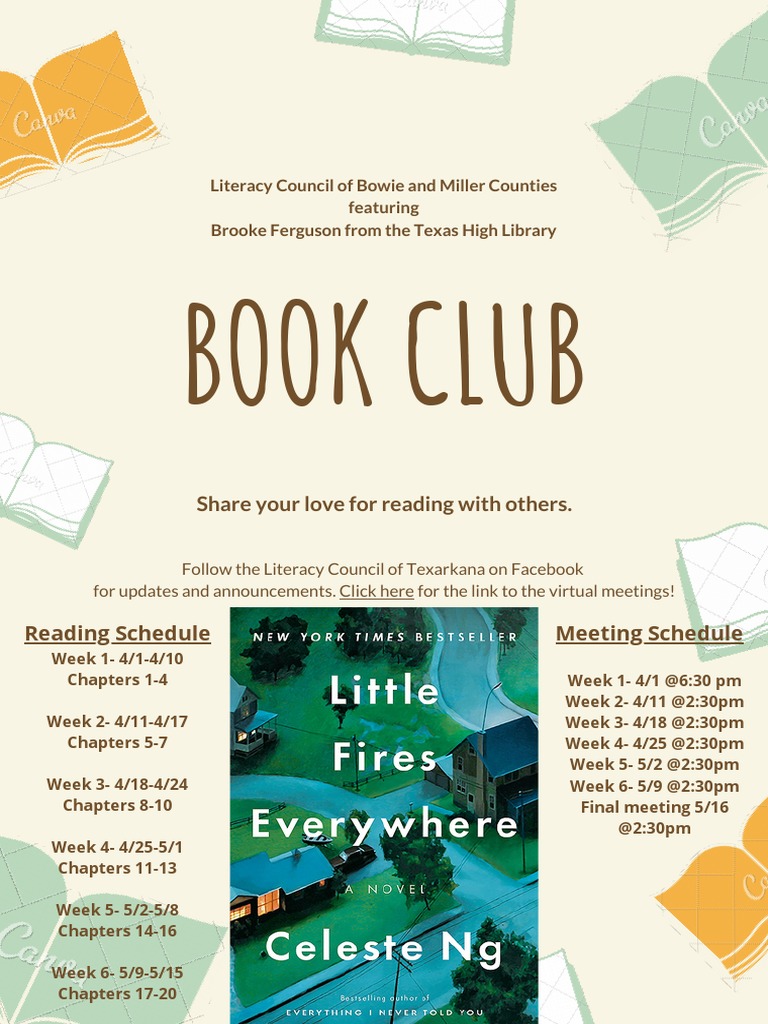 Book Club Poster PDF Books