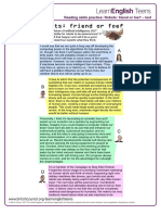 Reading Skills Practice: Robots: Friend or Foe? - Text