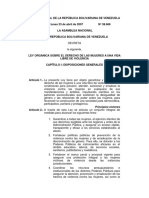 Ley Orgánica sobre el derecho de las mujeres a una vida libre de violencia