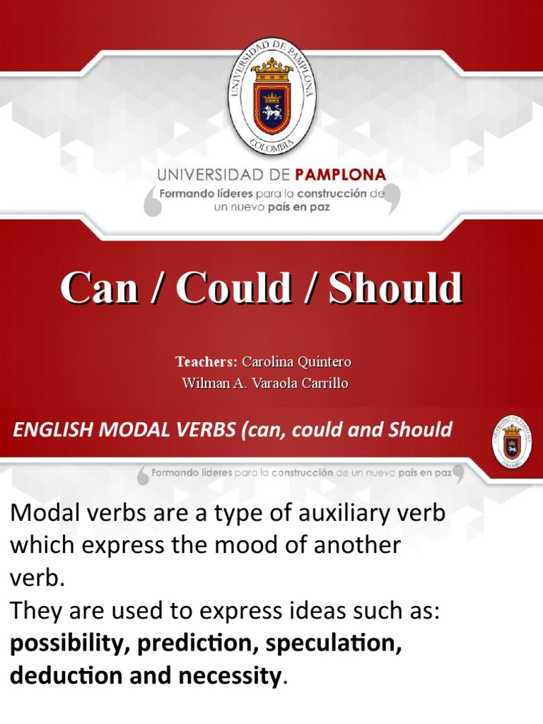 Can / Could / Should | PDF