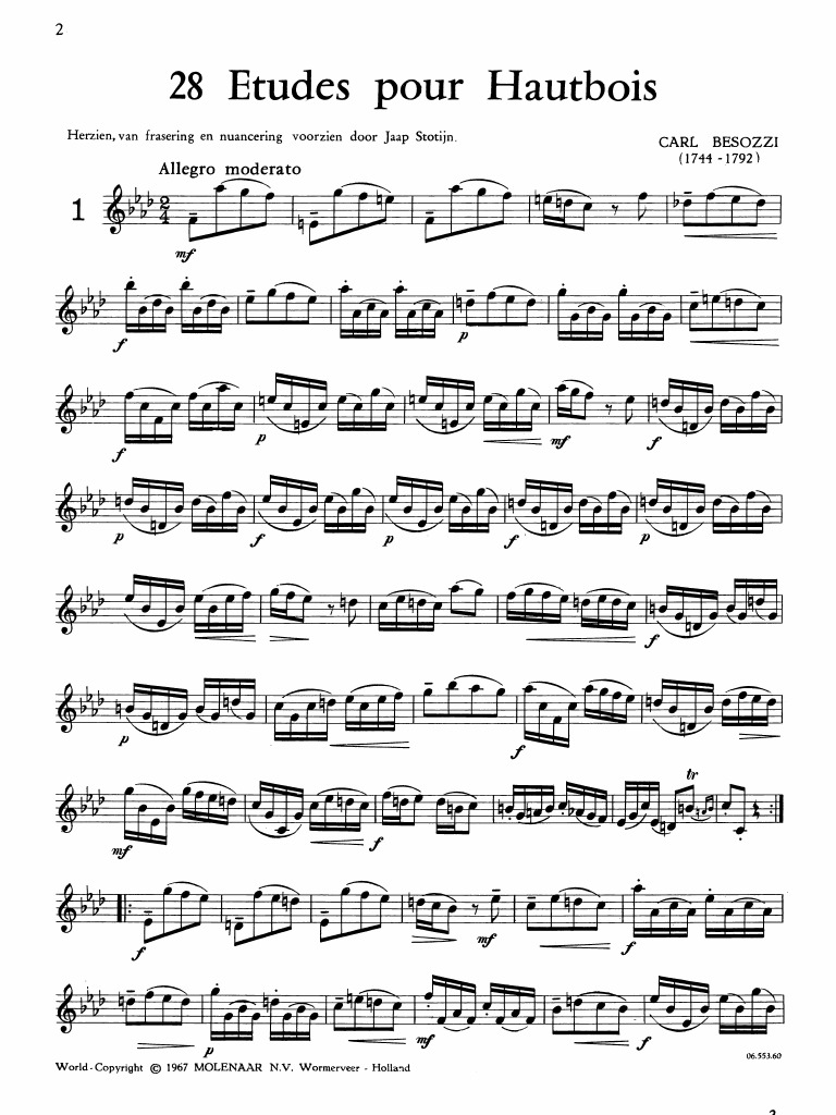 IMSLP93824PMLP193552Besozzi 28 Etudes For Oboe PDF