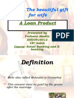 MEHR The Beautiful Gift For Wife: A Loan Product
