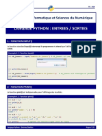 2 Python Entrée Sorties